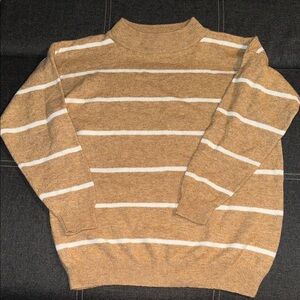Women’s Tan Striped Sweater